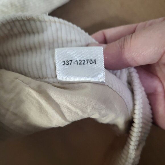 PAIGE Womens SZ 25 Hoxton Ankle Corduroy Pants Cream - Picture 14 of 15